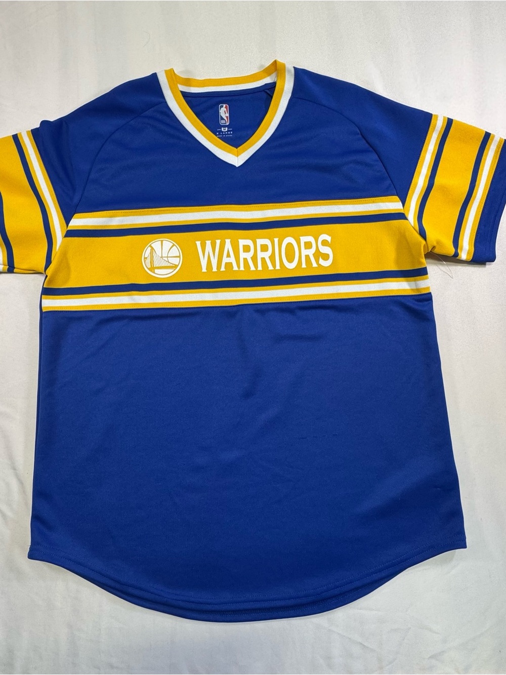 NBA Golden State Warriors Blue and Yellow Kids Jersey Top